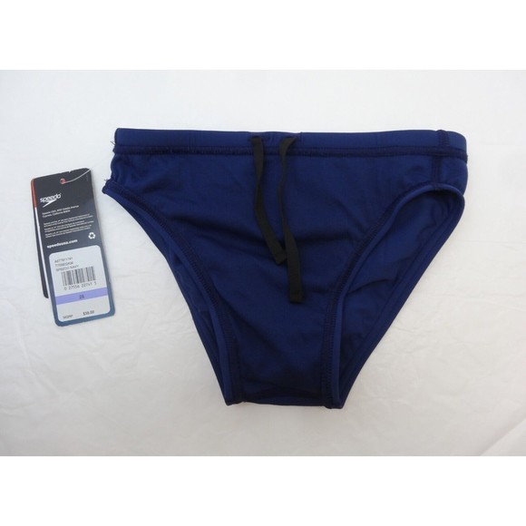 Speedo Swim Speedo Endurance Mens Swim Durable Brief Navy Blue